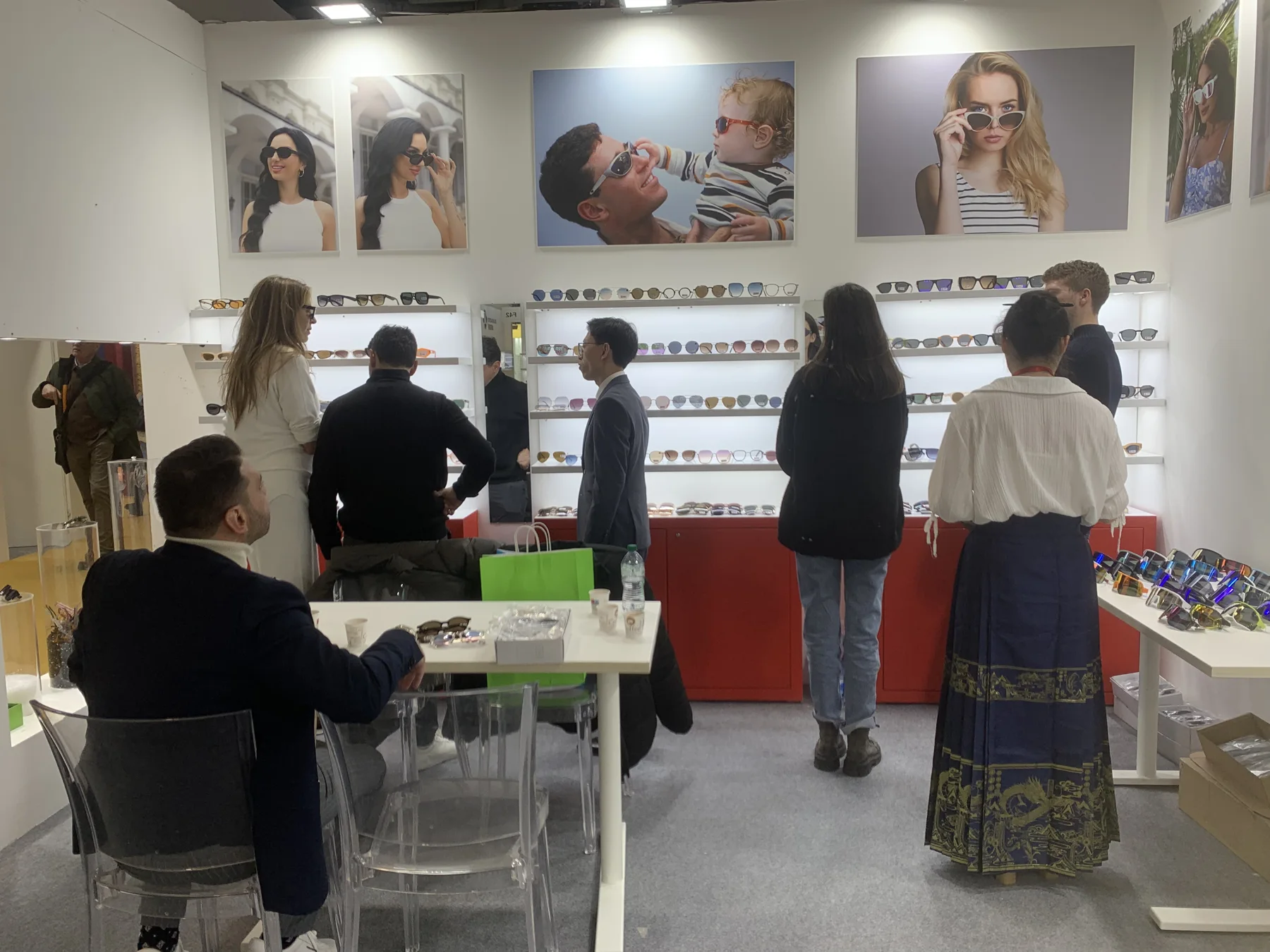 A view inside the exhibition stand.